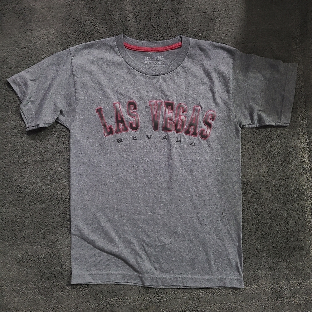 Las Vegas‎ Nevada Graphic Tee Gray Small